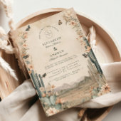 Desert Cactus Boho Wedding Einladung