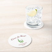 Desert Cactus Cinco de Mayo Fiesta Party Runder Pappuntersetzer (Vor Ort)