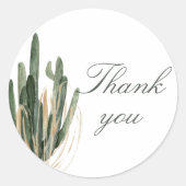 Desert Cactus danke Ihnen für den Aufkleber 1,5 Zo (Vorderseite)