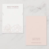 DESERT CACTUS ERFOLGREICH BLUSH NECKLACE DISPLAY VISITENKARTE (Vorne/Hinten)