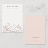 DESERT CACTUS ERFOLGREICH BLUSH NECKLACE DISPLAY VISITENKARTE (Vorne/Hinten)