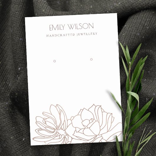 DESERT CACTUS ERFOLGREICH BLUSH PINK EARRING DISPL VISITENKARTE