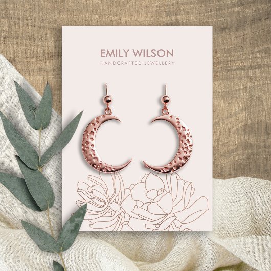 DESERT CACTUS ERFOLGREICH BLUSH PINK EARRING DISPL VISITENKARTE