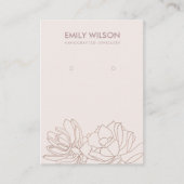 DESERT CACTUS ERFOLGREICH BLUSH PINK EARRING DISPL VISITENKARTE (Vorderseite)