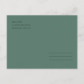 DESERT CACTUS FOLIAGE WATERCOLOR SAVE THE DATE ANKÜNDIGUNGSPOSTKARTE (Rückseite)