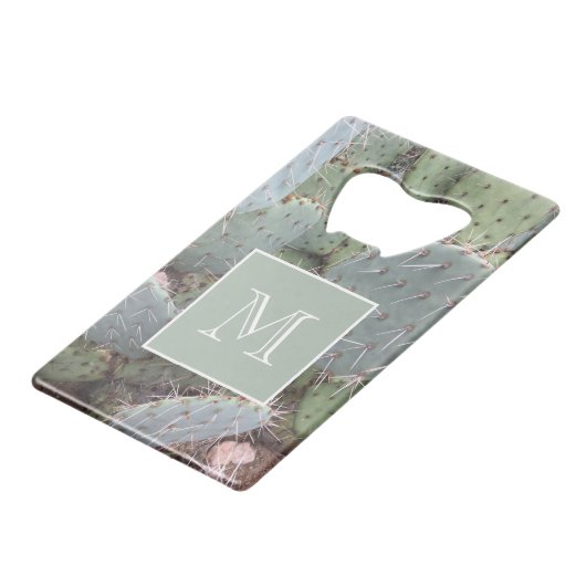 Desert Cactus Geldbeutel Flaschenöffner (Vorderseite Schrägansicht)