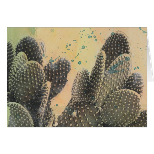 Desert Cactus | Grüner Spritzer (Vorderseite (Horizontal))