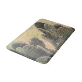 Desert Cactus | Grüner Spritzer Badematte (Schrägansicht)