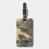 Desert Cactus | Grüner Spritzer Gepäckanhänger (Vorderseite vertikal)