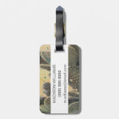 Desert Cactus | Grüner Spritzer Gepäckanhänger (Rückseite vertikal)