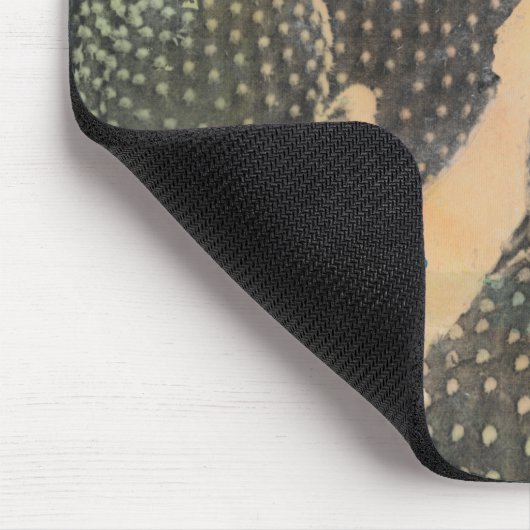 Desert Cactus | Grüner Spritzer Mousepad (Ecke)