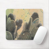 Desert Cactus | Grüner Spritzer Mousepad (Mit Mouse)
