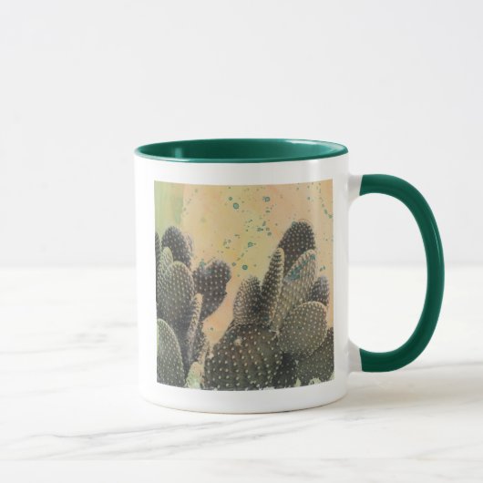 Desert Cactus | Grüner Spritzer Tasse (Rechts)