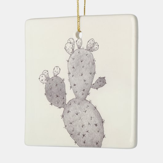 Desert Cactus Keramikornament (Links)