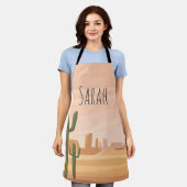 Desert Cactus Kitchen Schürze individuell anpassba (Getragen)