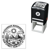 Desert Cactus Landscape #2 Name Rücksendeadresse Permastempel (Beispiel)