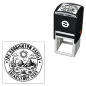 Desert Cactus Landscape #2S Familienname Datum Est Permastempel (Beispiel)