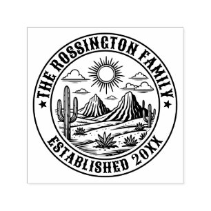 Desert Cactus Landscape #2S Familienname Datum Est Permastempel