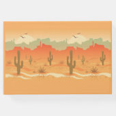 Desert Cactus Landscape Design Gästebuch (Rückseite)