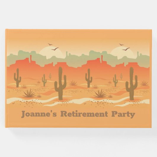 Desert Cactus Landscape Design Gästebuch (Vorderseite)