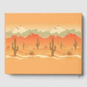Desert Cactus Landscape Design Gästebuch (Rückseite)
