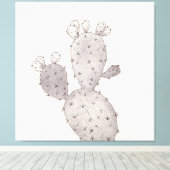 Desert Cactus Leinwanddruck (Insitu (Holzboden))