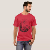 Desert Cactus Plants Adventure Arizona Cactus Scen T-Shirt (Vorne ganz)