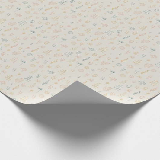 Desert Cactus Print Boho Chic Geschenkpapier (Ecke)