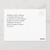 Desert Cactus Saguaro Honeymoon Danke Postkarte (Rückseite)