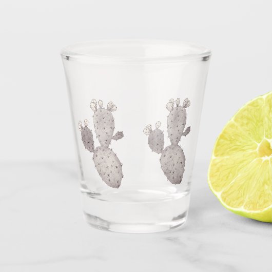 Desert Cactus Schnapsglas (Vorderseite)