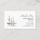 Desert Cactus Simple Southwest Visitenkarte (Vorderseite)
