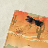 Desert Cactus Southwest Design Beach Handtuch (Beispiel)