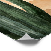 Desert Cactus Southwestern Baby Shower Willkommen Poster (Ecke)