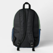 Desert Cactus & Succulent Pattern Bedruckter Rucksack (Rückseite)