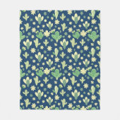 Desert Cactus & Succulent Pattern Fleecedecke (Vorderseite)