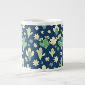 Desert Cactus & Succulent Pattern Jumbo-Tasse (Vorderseite)