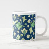 Desert Cactus & Succulent Pattern Jumbo-Tasse (Rechts)