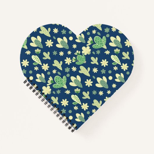 Desert Cactus & Succulent Pattern Notizblock (Vorderseite)