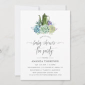 Desert Cactus succulents Baby Shower Tee Party Einladung (Vorderseite)