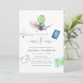 Desert Cactus Succulents Miss Mrs. Brautparty Einladung (Stehend Vorderseite)