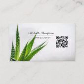 Desert Cactus succulents QR Code Business Card Visitenkarte (Vorderseite)