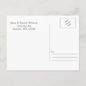 Desert Cactus Succulents speichern die Daten Ankündigungspostkarte (Rückseite)