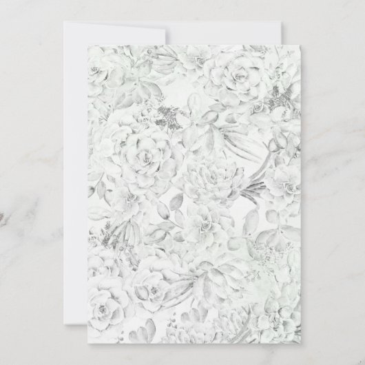 Desert Cactus Succulents speichern die Daten Einladung (Rückseite)