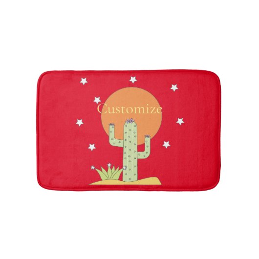Desert Cactus Sun Thunder_Cove Badematte (Vorderseite)