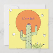 Desert Cactus Sun Thunder_Cove Einladung (Rückseite)