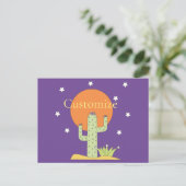 Desert Cactus Sun Thunder_Cove Feiertagspostkarte (Stehend Vorderseite)