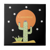 Desert Cactus Sun Thunder_Cove Fliese (Vorderseite)