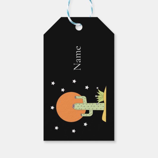 Desert Cactus Sun Thunder_Cove Geschenkanhänger (Rückseite)