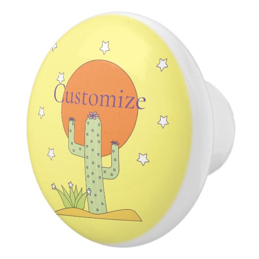 Desert Cactus Sun Thunder_Cove Keramikknauf (Rechts)