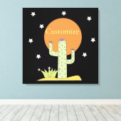 Desert Cactus Sun Thunder_Cove Leinwanddruck (Insitu (Holzboden))